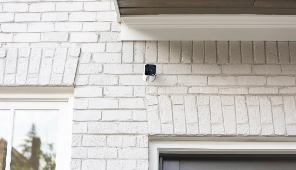 ADT outdoor camera on a Bend home